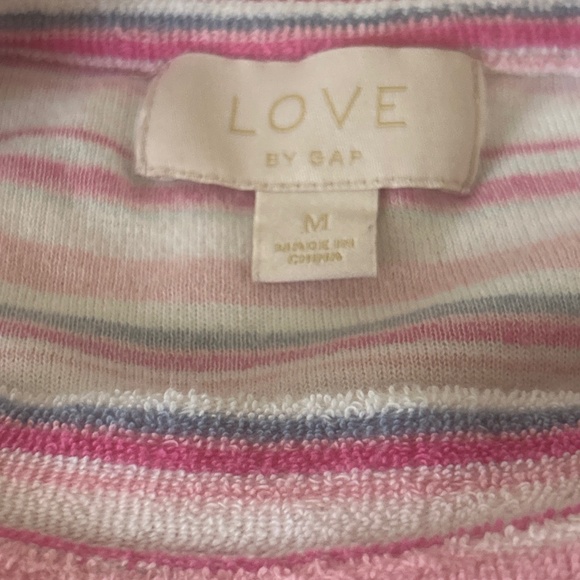 Terry cloth long sleeve Gap love shirt - Picture 2 of 2